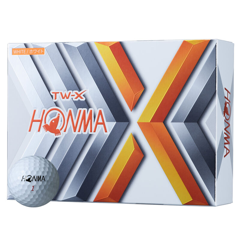 Honma TW-X Urethane 12 Golf Balls, Male, White | Online Golf